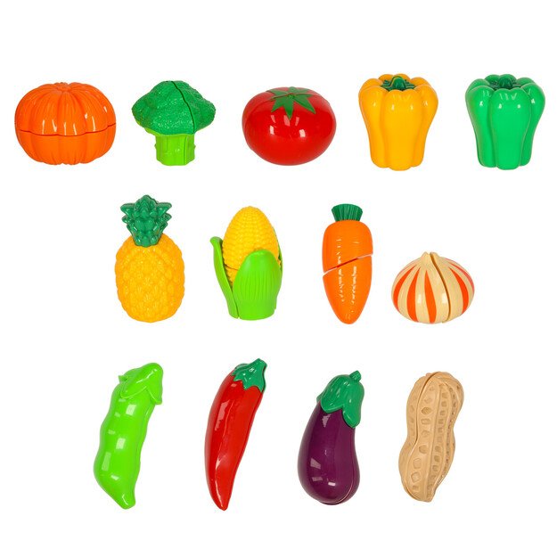 Daržovės vaisiai pjaustymui skirtas maistas Velcro priedai 9