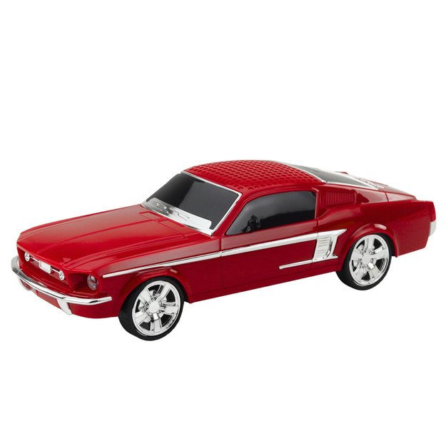 Wireless Bluetooth Speaker Classic Car LED Lights Red 1