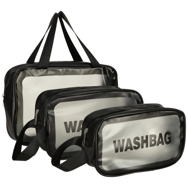 Cosmetic Bag Set (Black)