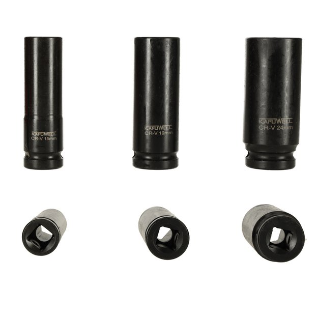 Impact head set 1/2 10-24 mm 10 pieces