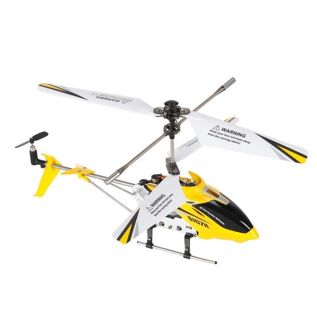SYMA S107H RC sraigtasparnis 2.4GHz RTF geltonos spalvos 19