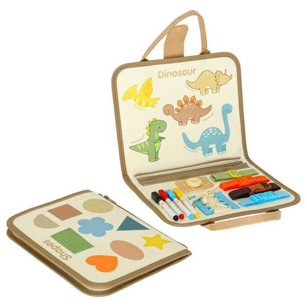 Sensorinė veiklos kuprinė montessori dinosaur  4