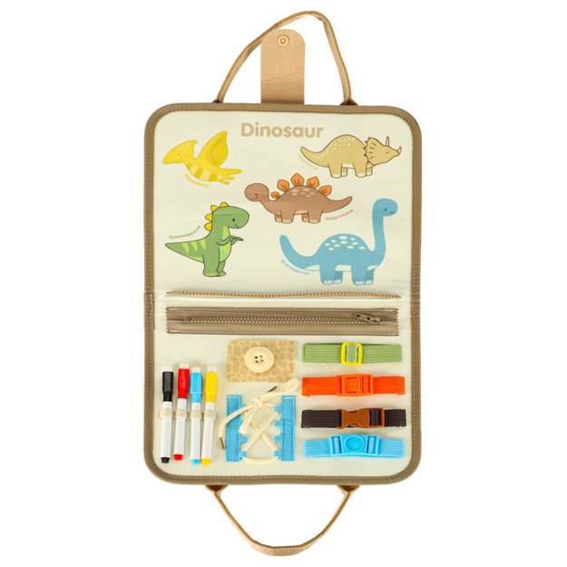 Sensorinė veiklos kuprinė montessori dinosaur  5