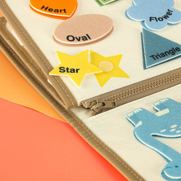 Sensorinė veiklos kuprinė montessori dinosaur  15