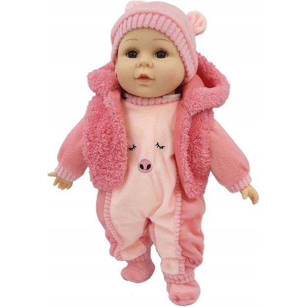 Dainuojanti lėlė (aukštis 45 cm) Rožinė 3
