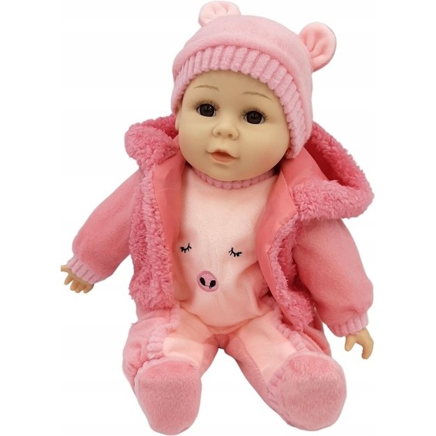 Dainuojanti lėlė (aukštis 45 cm) Rožinė 2