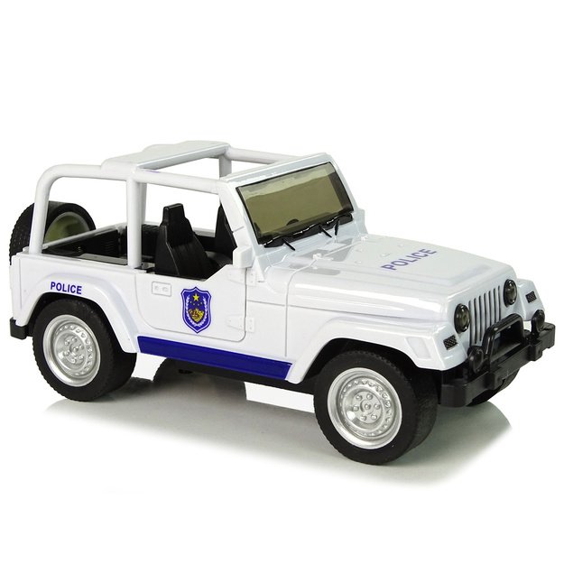 Off-Road Police Car White 3