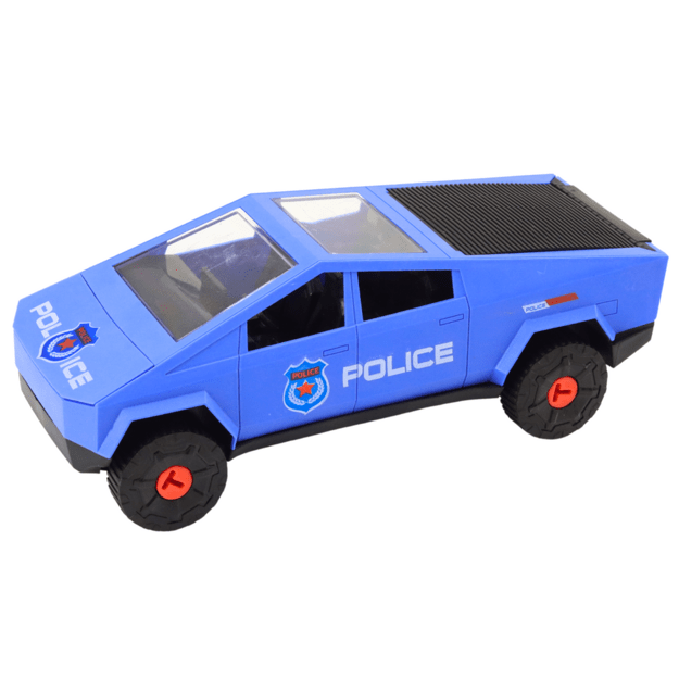 Modern Car Set with Quad Bike and Tow Truck for Dismantling DIY Blue 2