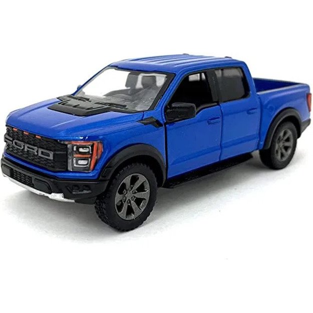 KiNSMART automobilis, 2022 Ford F-150 Raptor, mėlynas