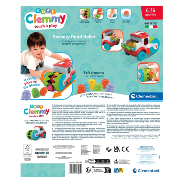 Clemmy Sensory Roller Shape Sorter Clementoni 17495