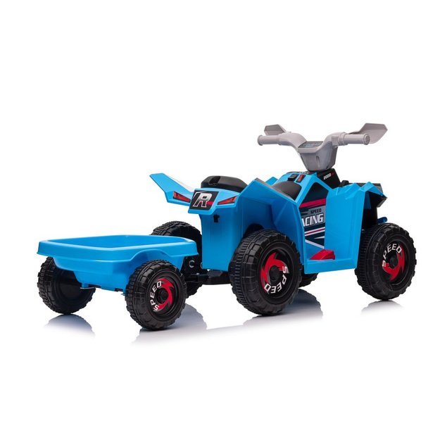 XMX630T Blue Battery Quad Bike With Trailer