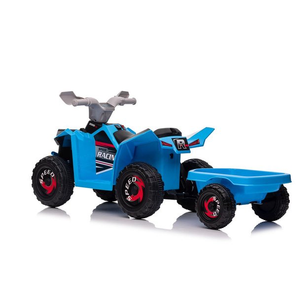 XMX630T Blue Battery Quad Bike With Trailer