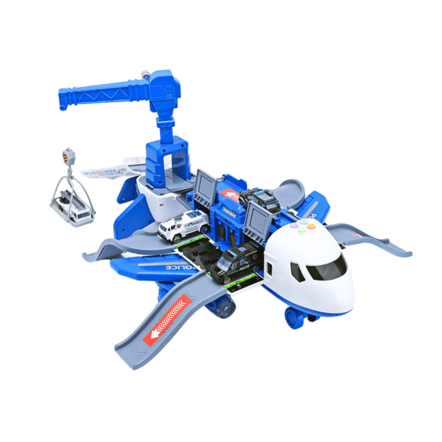 Interaktyvus 2in1 lėktuvas–policijos stotis 1