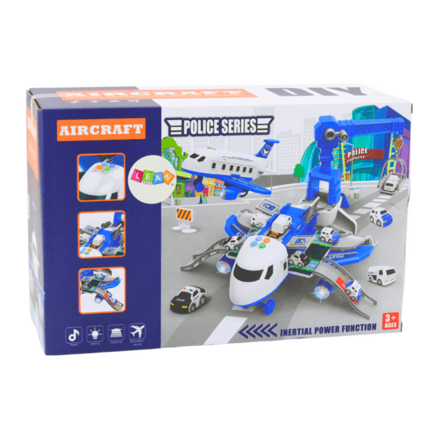 Interaktyvus 2in1 lėktuvas–policijos stotis 3