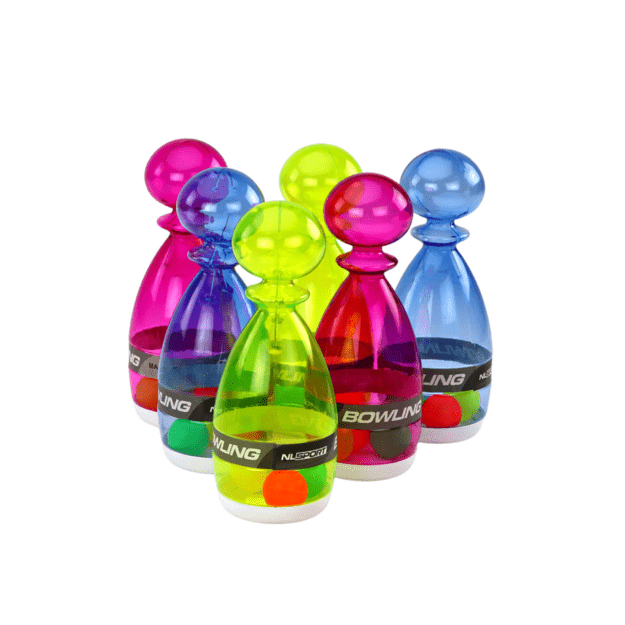 Bowling Set of 6 Transparent Colorful Bowling Pins 1
