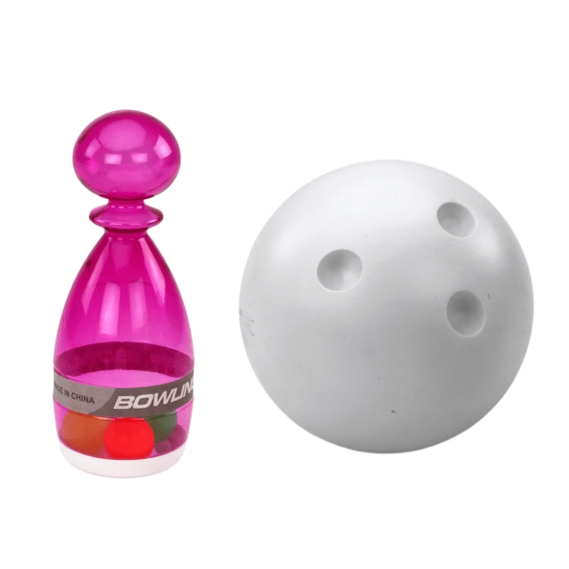 Bowling Set of 6 Transparent Colorful Bowling Pins 2