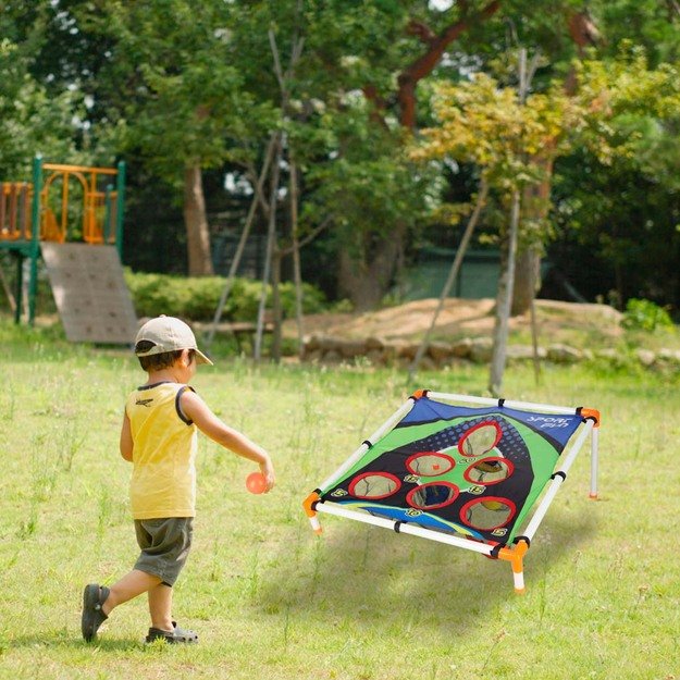 Metimas į taikinį su maišais smiginio įgūdžių žaidimas 10
