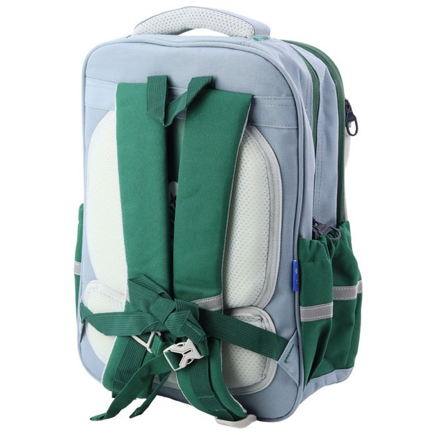 School Backpack Patches Dinosaur With Pencil Case Gray 16L 1