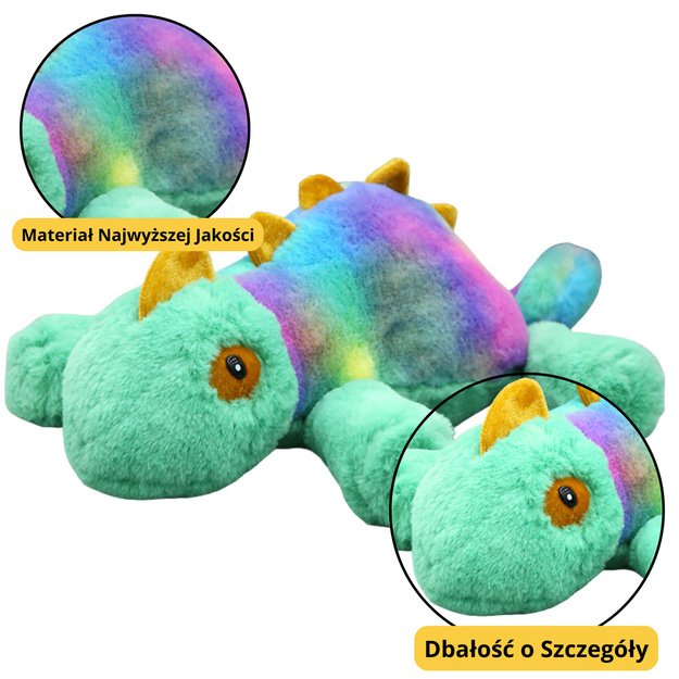 Plush Mascot Cuddly Toy Chameleon Colorful 45cm