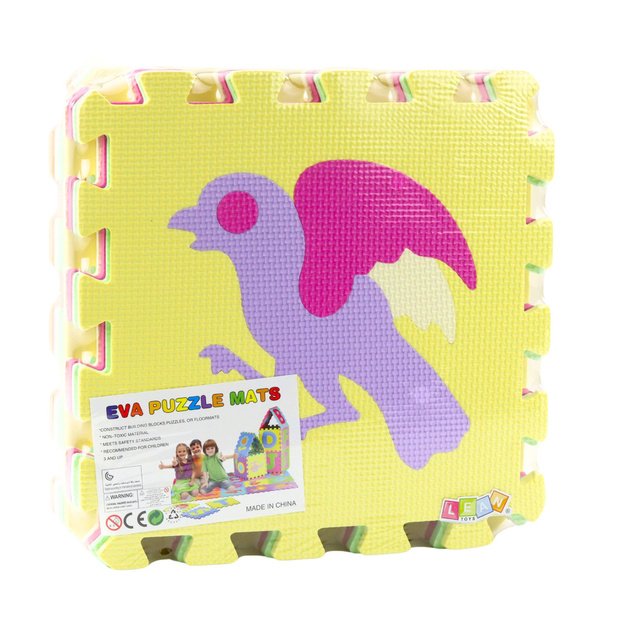 Soft Puzzle Educational Mat Animals EVA Foam Colorful 9 pcs. 2