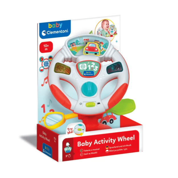 Interactive Talking Electronic Steering Wheel Polish and German Language Clementoni 17533