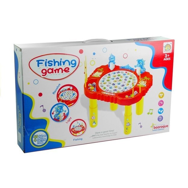 Arcade Game Fishing Fishes Light Effects Red