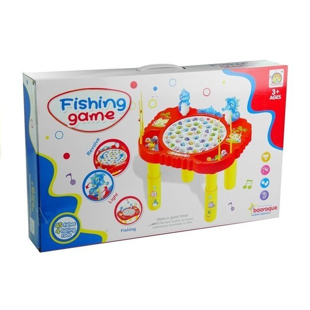 Arcade Game Fishing Fishes Light Effects Red