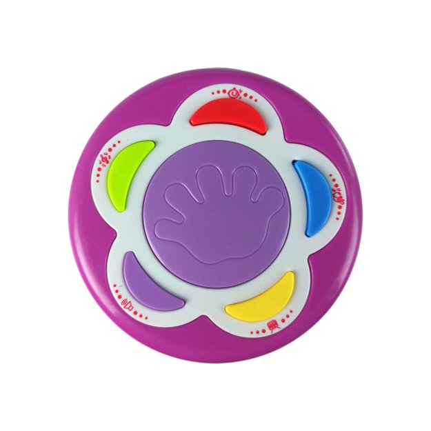 Spalvingas būgnas su linksmuoju būgneliu Gyvūnų garsai Rausva 4