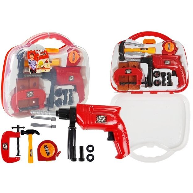 Įrankių rinkinys dėkle Gręžtuvai Varžtai Plaktukas