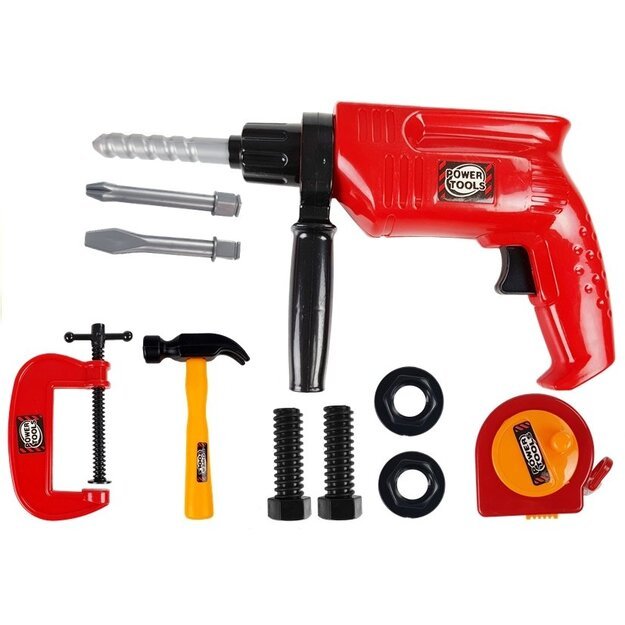 Įrankių rinkinys dėkle Gręžtuvai Varžtai Plaktukas 2