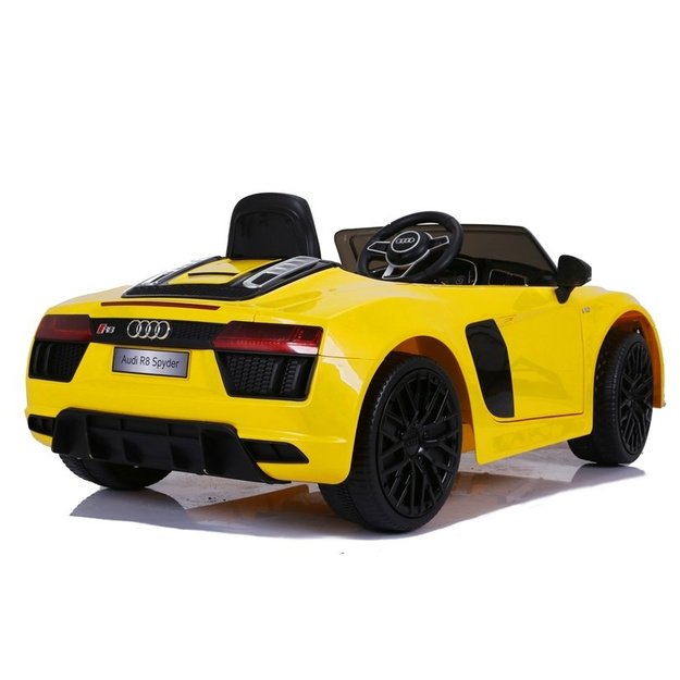 Didelis "Audi R8" elektrinis važiuojantis automobilis JJ2198 Geltonas 10