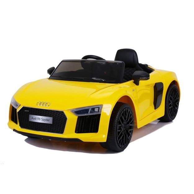 Didelis "Audi R8" elektrinis važiuojantis automobilis JJ2198 Geltonas 1