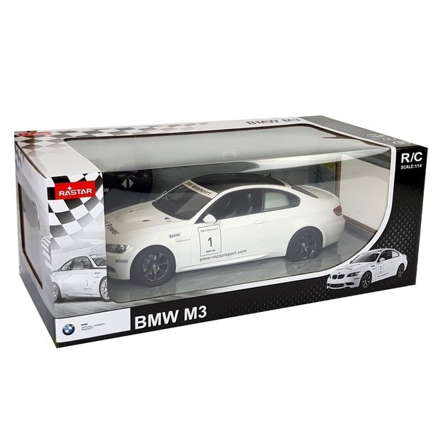 Automobilis R/C BMW M3 Rastar 1:14 Baltas 5