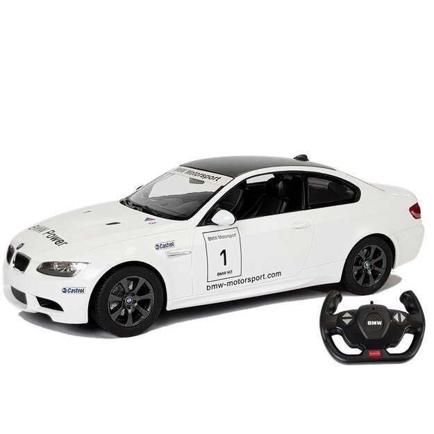 Automobilis R/C BMW M3 Rastar 1:14 Baltas 6