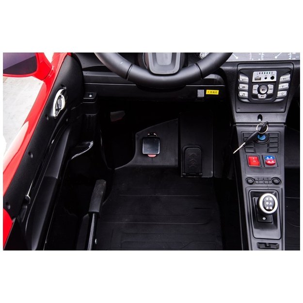 YSA021A Elektrinis važiuojantis automobilis raudonas dažytas 8