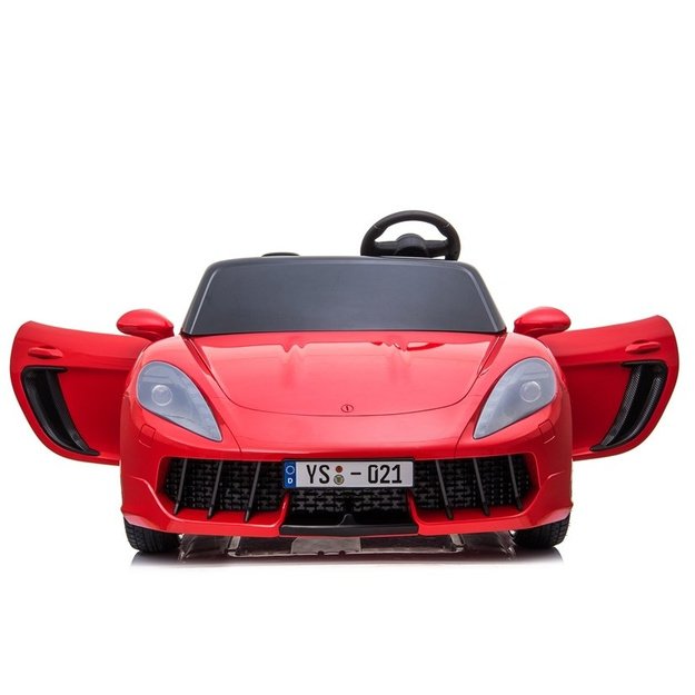 YSA021A Elektrinis važiuojantis automobilis raudonas dažytas 12