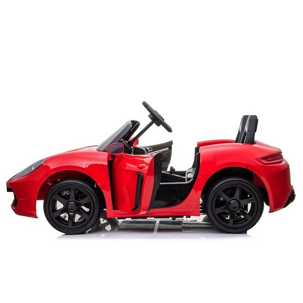 YSA021A Elektrinis važiuojantis automobilis raudonas dažytas 7