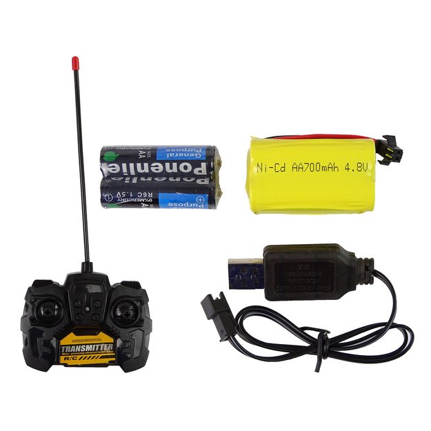 Huge crane + R/C remote control  Height 183 cm 2 working levels