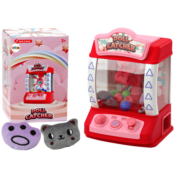 Machine for Catching Dolls, Gadgets, Stuffed Animals, Balls, Pink