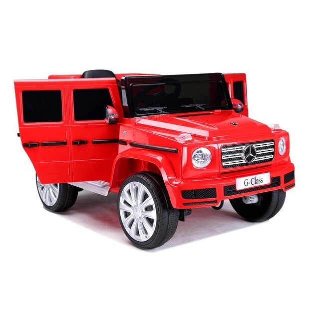 Elektrinis važiuojantis automobilis "Mercedes G500" raudonas 11