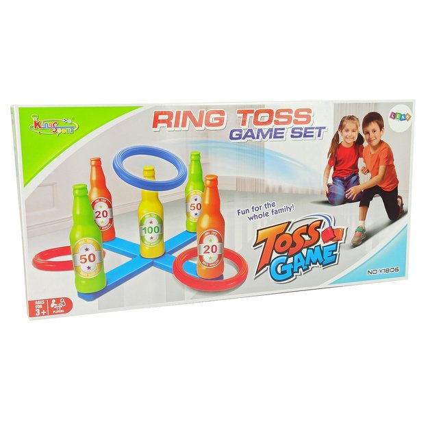 Rankinio žaidimas Hoop Throw Spalvoti buteliai Taškai 5