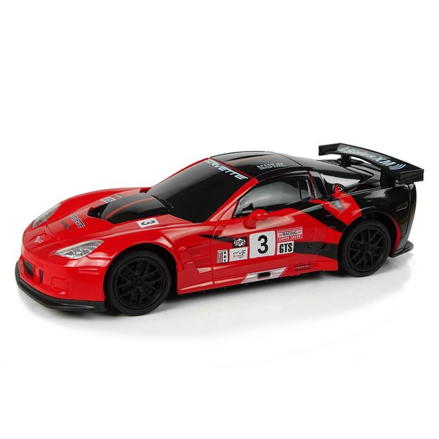 Sportinis automobilis R/C 1:24 Corvette C6.R Red 2.4 G Lights 7