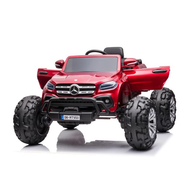 Akumuliatorinis automobilis Mercedes DK-MT950 4x4 Raudonas lakuotas 10
