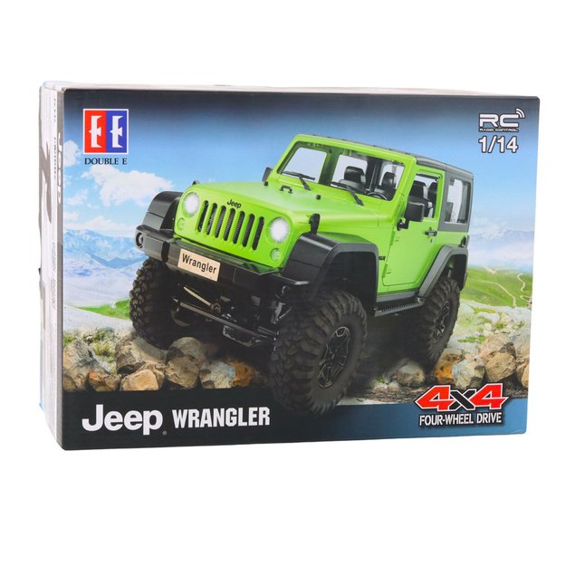 RC Jeep Wrangler Rock Crawler Orange 1:14 Remote Controlled Off-Road Vehicle 5