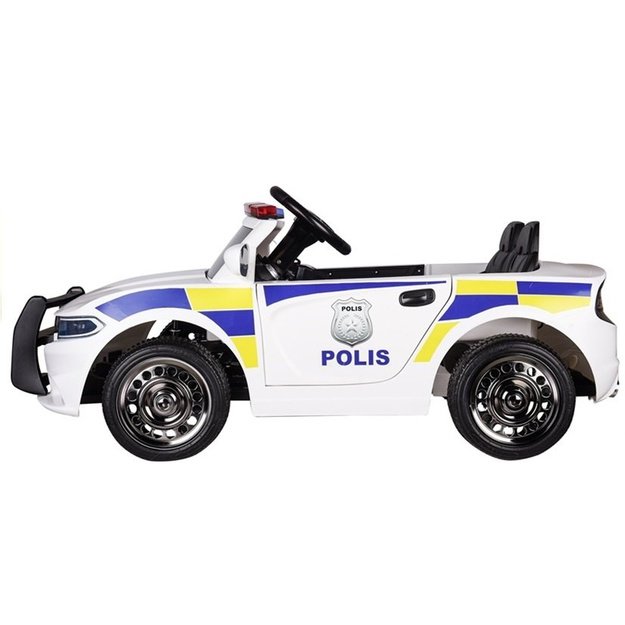 Police Electric Ride-On Car - White 3