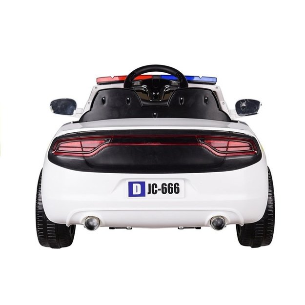 Police Electric Ride-On Car - White 4
