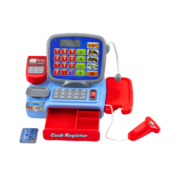 Cash Register With Barcode Scanner 21 Pieces 1