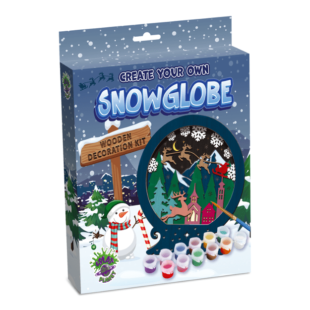 Splat Planet 3D medinis paveikslas, Kalėdinis sniego gaublys