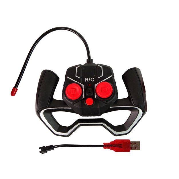 Nuotoliniu būdu valdomas automobilis R/C 1:18 raudonos spalvos. 6