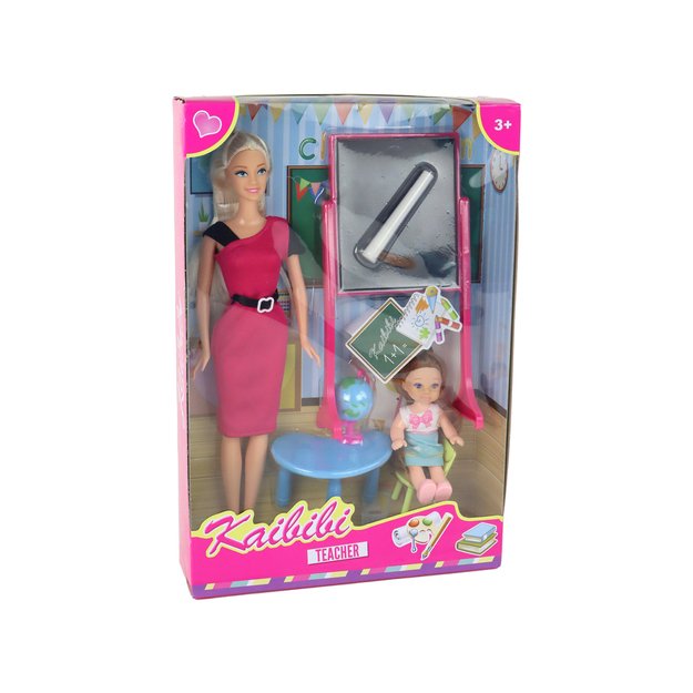 Teacher Doll With Student School Accessories